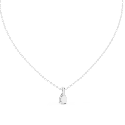 1.00 Ct Pear Cut Labgrown Diamond Soliatire Pendant For Her In 14K Solid Gold - HIGHCARAT DIAMONDS