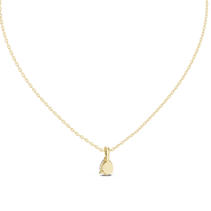 1.00 Ct Pear Cut Labgrown Diamond Soliatire Pendant For Her In 14K Solid Gold - HIGHCARAT DIAMONDS