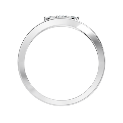 Round and Pear Cut White Colorless Diamond Unique vintage Classic Dainty Party Wear Ring For Women's - HIGHCARAT DIAMONDS