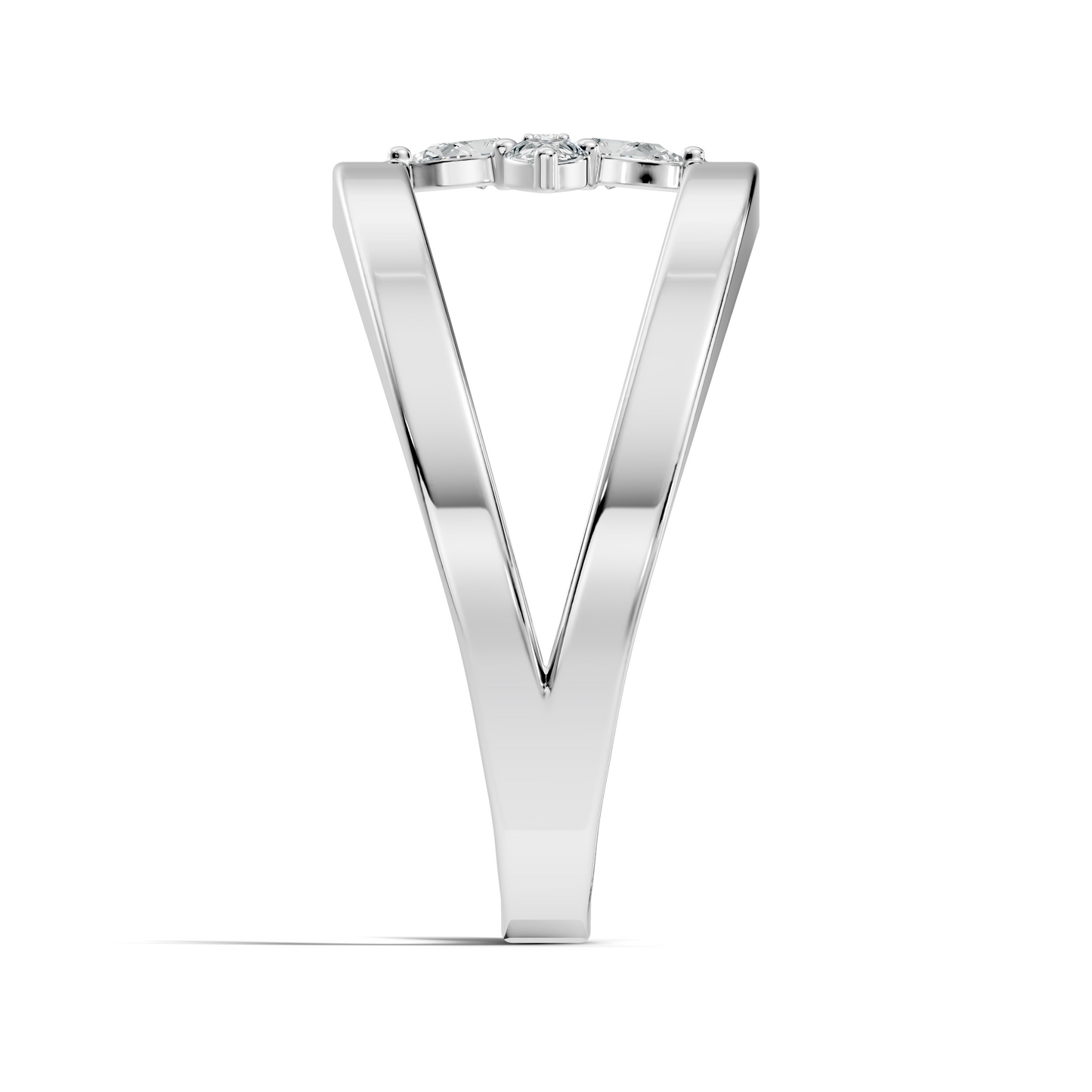 Round and Pear Cut White Colorless Diamond Unique vintage Classic Dainty Party Wear Ring For Women's - HIGHCARAT DIAMONDS