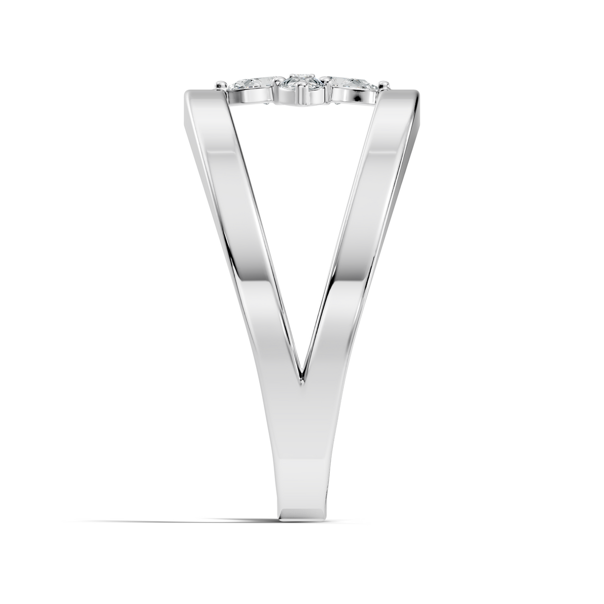 Round and Pear Cut White Colorless Diamond Unique vintage Classic Dainty Party Wear Ring For Women's - HIGHCARAT DIAMONDS