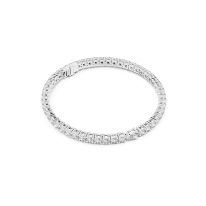 5.25Ct Pear and Round Cut Lab Grown Diamond Unique Delicate Cluster Statement Tennis Bracelet Gift For Her - HIGHCARAT DIAMONDS