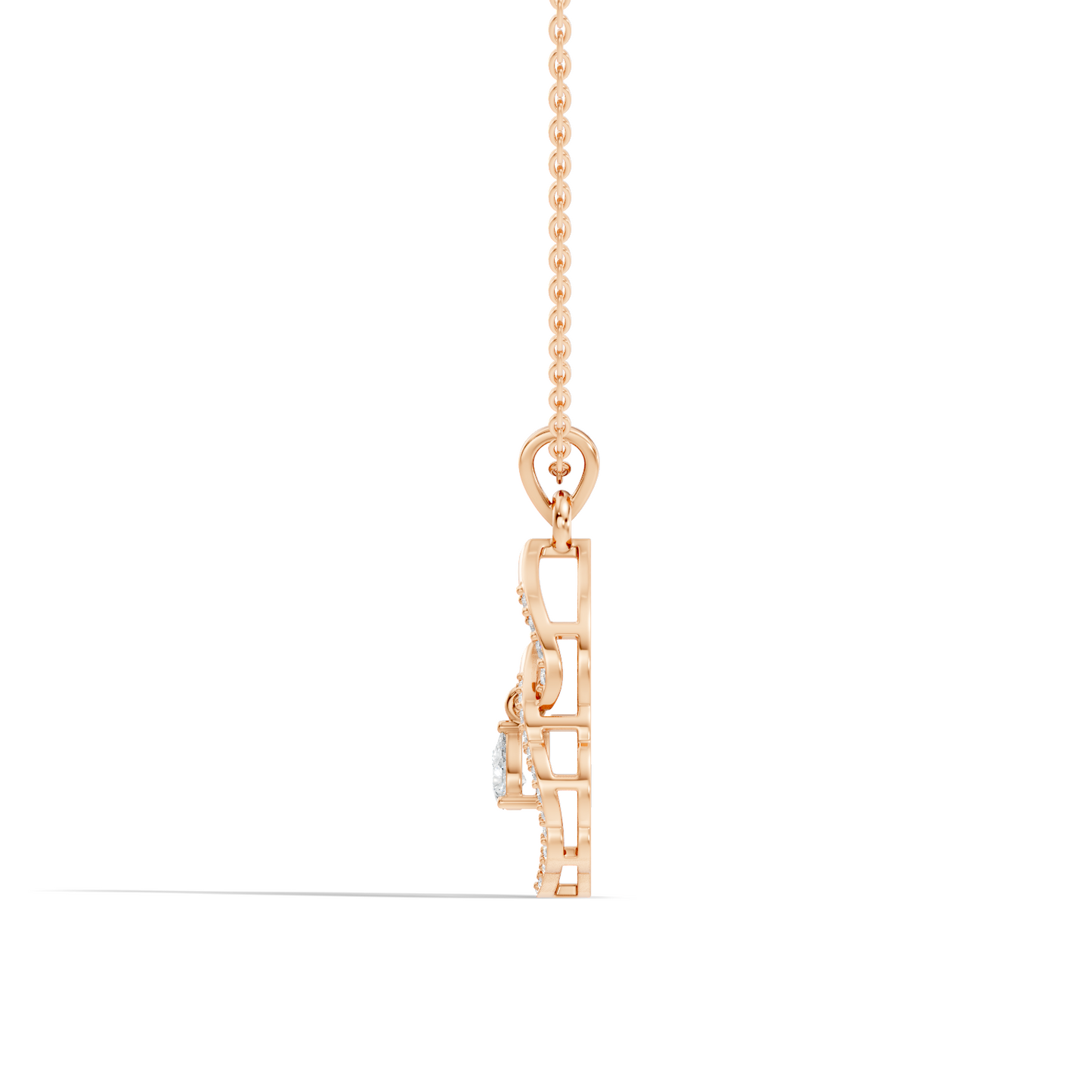 Stunning Pear Cut Lab-Grown Diamond Pendant Elegant Drop Necklace Anniversary Gift - HIGHCARAT DIAMONDS