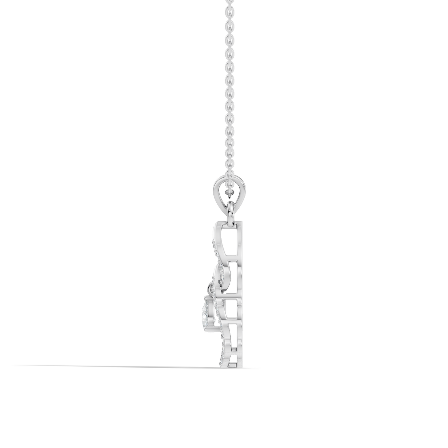 Stunning Pear Cut Lab-Grown Diamond Pendant Elegant Drop Necklace Anniversary Gift - HIGHCARAT DIAMONDS