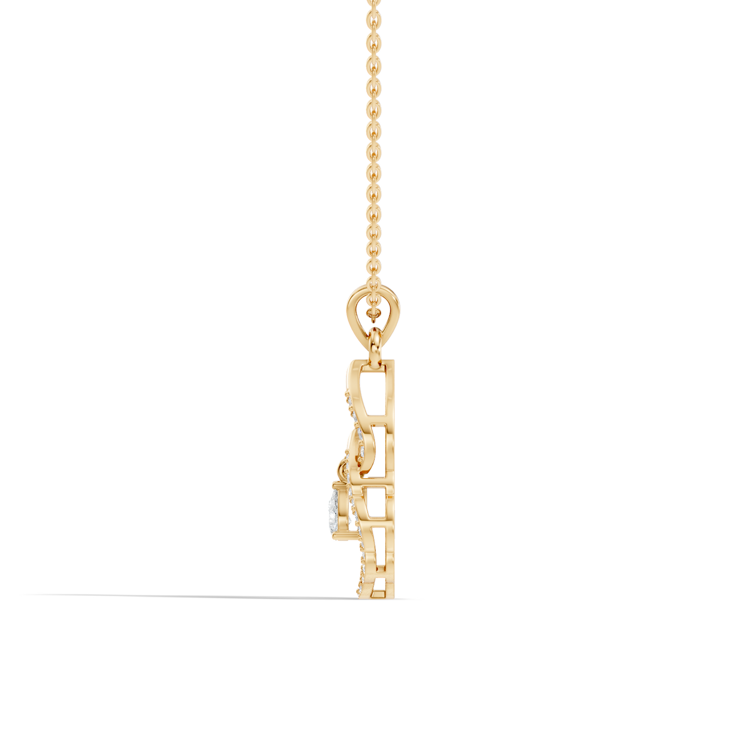 Stunning Pear Cut Lab-Grown Diamond Pendant Elegant Drop Necklace Anniversary Gift - HIGHCARAT DIAMONDS