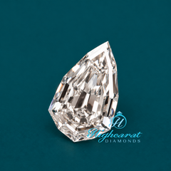 Unique Antique Step Cut Pear Shape Lab Grown Diamond