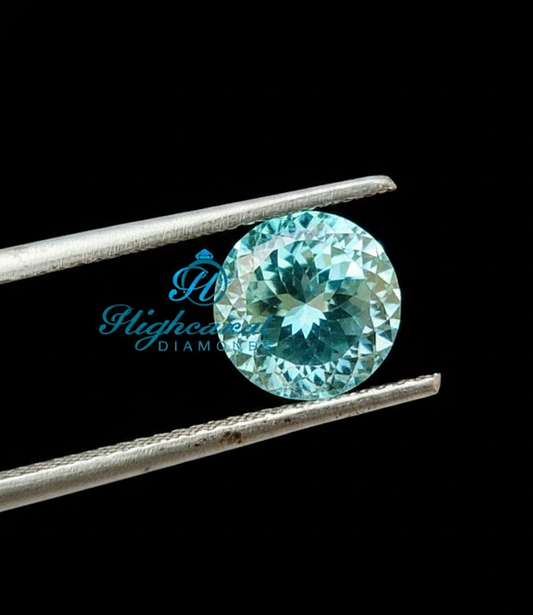 Portuguese Cut Cyan blue Loose Lab Grown Diamond For Engagement Ring, Wedding Gift