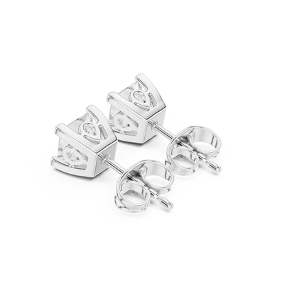 Princess Cut 1.00 Ct Lab Grown Diamond Studs Earring For 10k Solid Rose Gold Use For Daily Wear