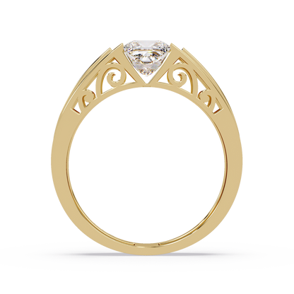 Princess Cut Lab Diamond Men's Geometric Ring - HIGHCARAT DIAMONDS