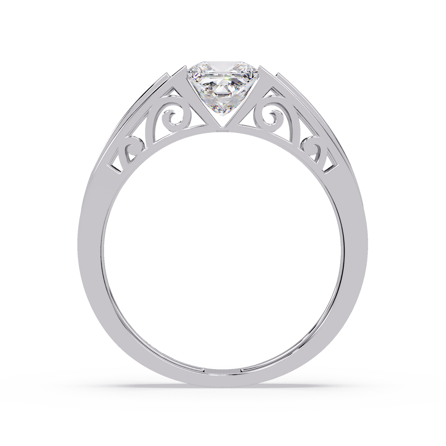 Princess Cut Lab Diamond Men's Geometric Ring - HIGHCARAT DIAMONDS