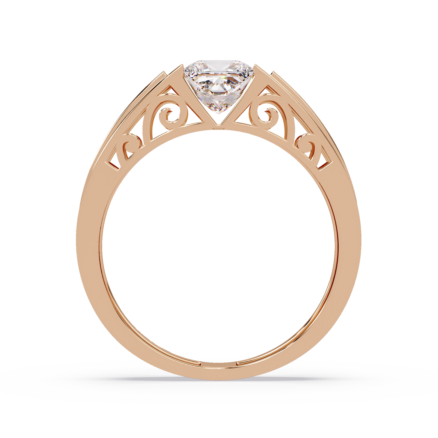 Princess Cut Lab Diamond Men's Geometric Ring - HIGHCARAT DIAMONDS