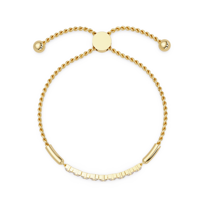 Princess Cut Lab Grown Diamond Adjustable Bracelet - HIGHCARAT DIAMONDS