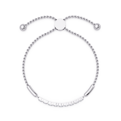 Princess Cut Lab Grown Diamond Adjustable Bracelet - HIGHCARAT DIAMONDS