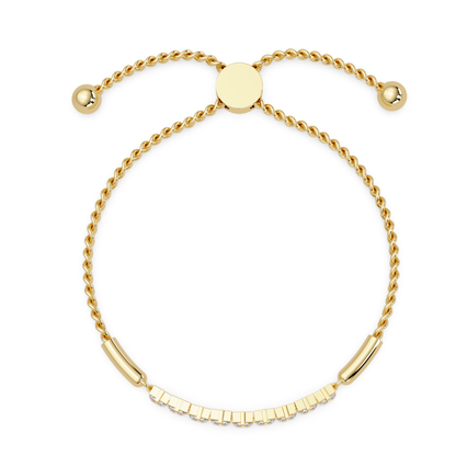 Princess Cut Lab Grown Diamond Adjustable Bracelet - HIGHCARAT DIAMONDS