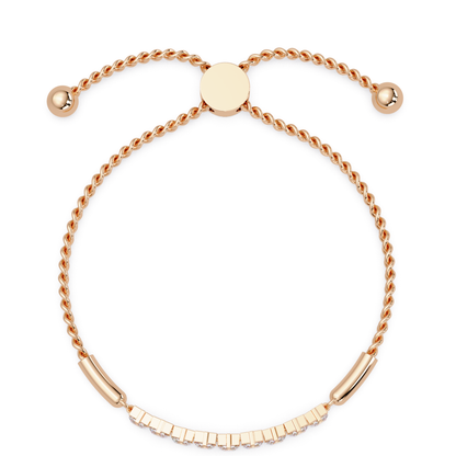 Princess Cut Lab Grown Diamond Adjustable Bracelet - HIGHCARAT DIAMONDS