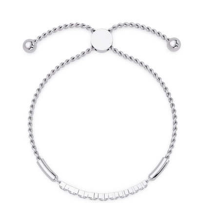 Princess Cut Lab Grown Diamond Adjustable Bracelet - HIGHCARAT DIAMONDS
