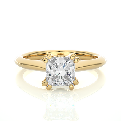 Princess Cut Lab Grown Diamond Solitaire Engagement Ring