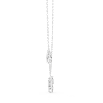 Princess Cut Four Stone Lab Grown Diamond Shinning Pendant For Her Anniversary - HIGHCARAT DIAMONDS