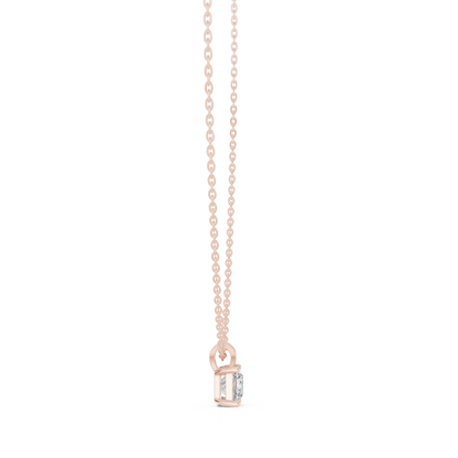 Princess Cut Lab Grown 1.04 CT In 18k Solid Gold Vintage Diamond Pendant For Her - HIGHCARAT DIAMONDS