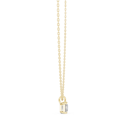 Princess Cut Lab Grown 1.04 CT In 18k Solid Gold Vintage Diamond Pendant For Her - HIGHCARAT DIAMONDS