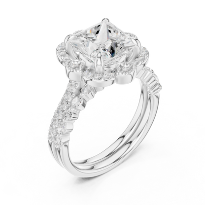 3.65Ct Princess, Marquise and Round Cut Diamond Unique Vintage Classic Dainty Bridesmaid Ring For Her - HIGHCARAT DIAMONDS