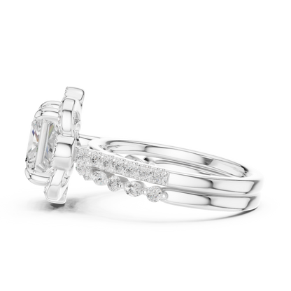 3.65Ct Princess, Marquise and Round Cut Diamond Unique Vintage Classic Dainty Bridesmaid Ring For Her - HIGHCARAT DIAMONDS