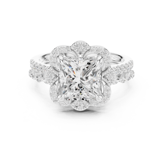 3.65Ct Princess, Marquise and Round Cut Diamond Unique Vintage Classic Dainty Bridesmaid Ring For Her - HIGHCARAT DIAMONDS