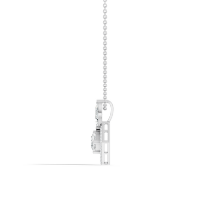 Stunning 1 CT  Princess Cut Lab Grown Diamond Pendant 18K Solid Gold Jewelry Gift for Her - HIGHCARAT DIAMONDS
