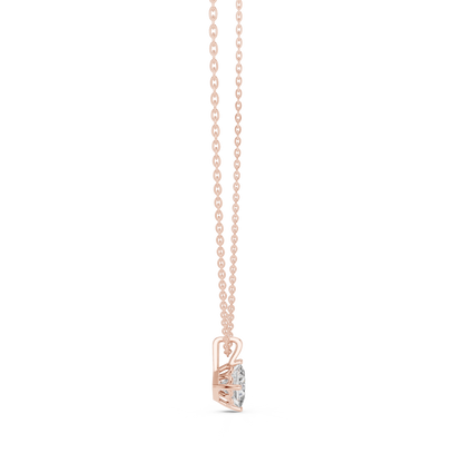 princess Cololress Labgrown Diamond Sparkling Pendant 1 Ct Solitaire 14K gold Jewelry - HIGHCARAT DIAMONDS