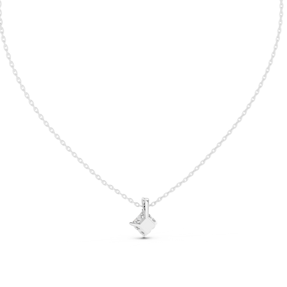 princess Cololress Labgrown Diamond Sparkling Pendant 1 Ct Solitaire 14K gold Jewelry - HIGHCARAT DIAMONDS