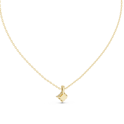 princess Cololress Labgrown Diamond Sparkling Pendant 1 Ct Solitaire 14K gold Jewelry - HIGHCARAT DIAMONDS