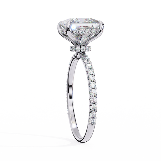 Princess and round cut 2.56 Ct lab grown Diamond rings and Every occasion Wear - HIGHCARAT DIAMONDS