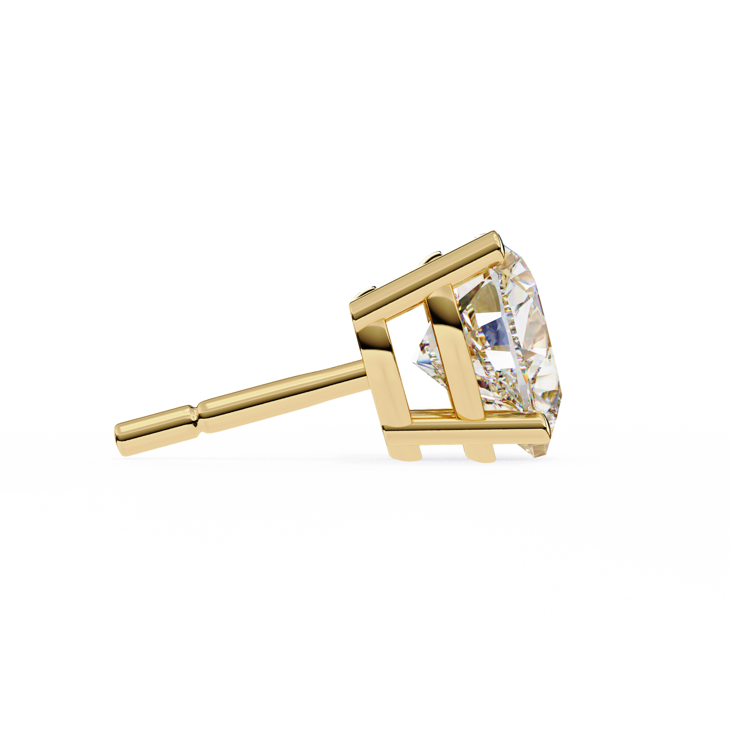 Prong Set 2.43Ct Heart Cut Top Grade Diamond Elegant Stackable Vintage Stud Fabulous Earring Gift For Women's - HIGHCARAT DIAMONDS