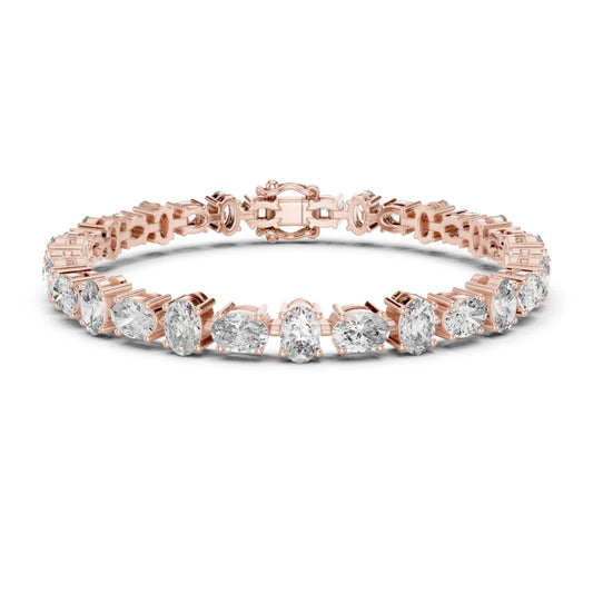 7.71 Ct Oval Cut Top Grade Diamond Elegant Minimalist Bezel Set Vintage Stunning Party Wear Bracelet  For Her - HIGHCARAT DIAMONDS