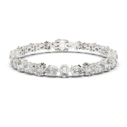 7.71 Ct Oval Cut Top Grade Diamond Elegant Minimalist Bezel Set Vintage Stunning Party Wear Bracelet  For Her - HIGHCARAT DIAMONDS