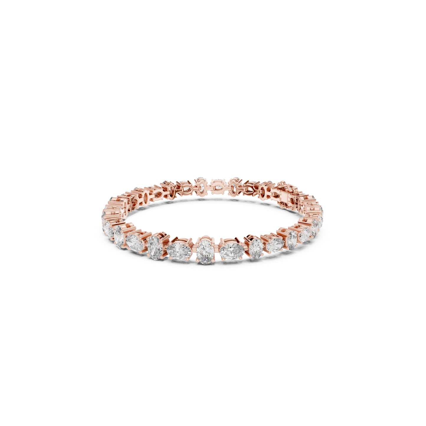 7.71 Ct Oval Cut Top Grade Diamond Elegant Minimalist Bezel Set Vintage Stunning Party Wear Bracelet  For Her - HIGHCARAT DIAMONDS