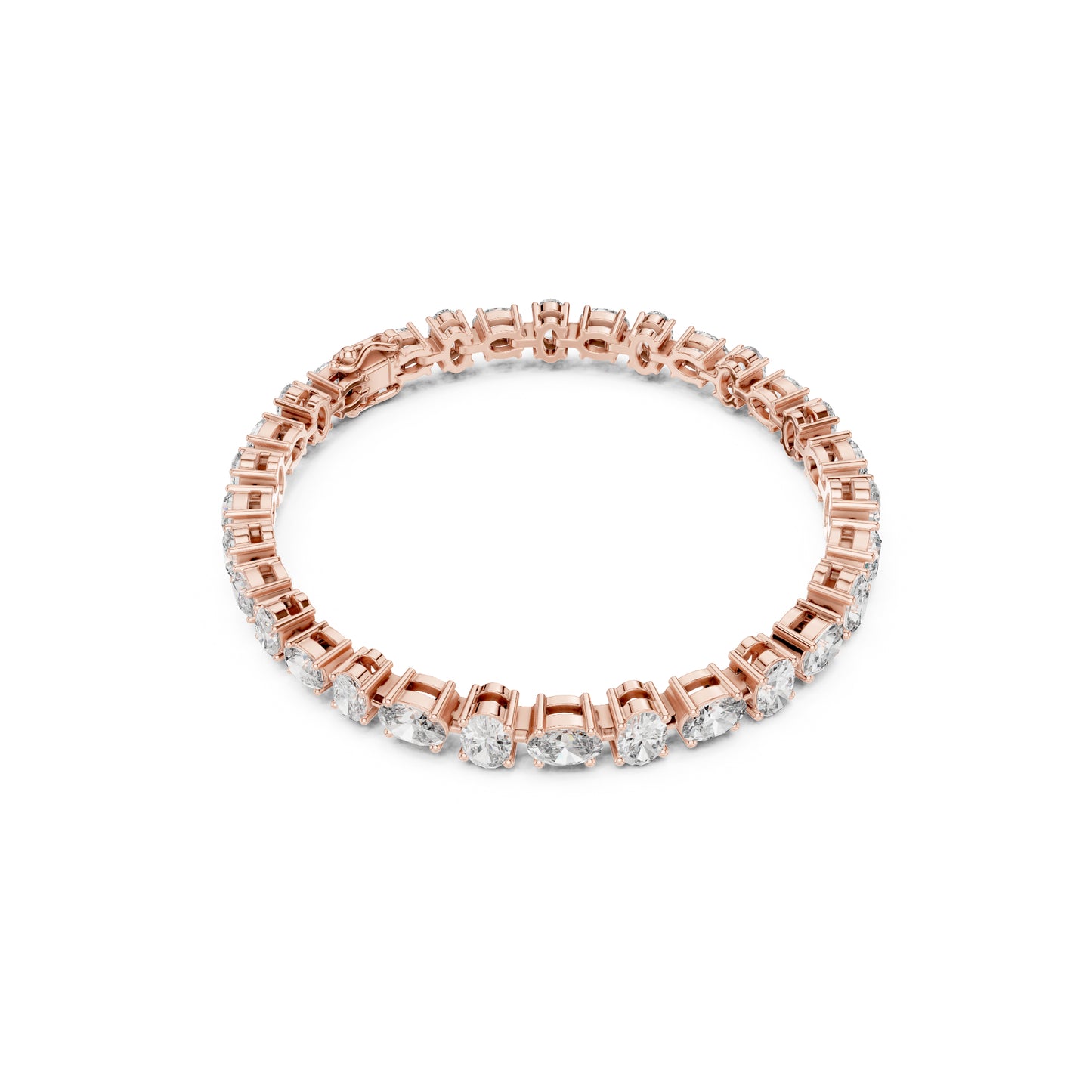7.71 Ct Oval Cut Top Grade Diamond Elegant Minimalist Bezel Set Vintage Stunning Party Wear Bracelet  For Her - HIGHCARAT DIAMONDS