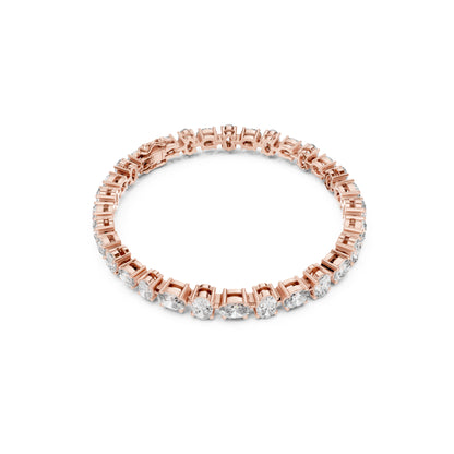7.71 Ct Oval Cut Top Grade Diamond Elegant Minimalist Bezel Set Vintage Stunning Party Wear Bracelet  For Her - HIGHCARAT DIAMONDS