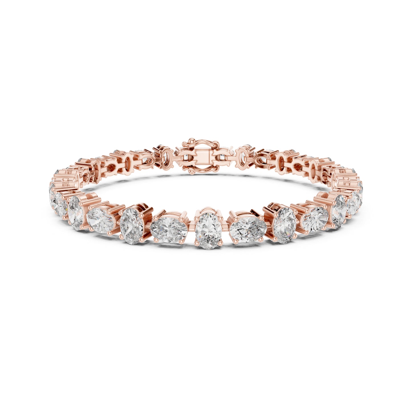7.71 Ct Oval Cut Top Grade Diamond Elegant Minimalist Bezel Set Vintage Stunning Party Wear Bracelet  For Her - HIGHCARAT DIAMONDS