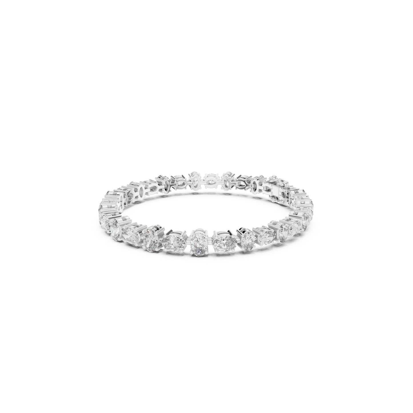 7.71 Ct Oval Cut Top Grade Diamond Elegant Minimalist Bezel Set Vintage Stunning Party Wear Bracelet  For Her - HIGHCARAT DIAMONDS