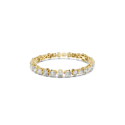 7.71 Ct Oval Cut Top Grade Diamond Elegant Minimalist Bezel Set Vintage Stunning Party Wear Bracelet  For Her - HIGHCARAT DIAMONDS