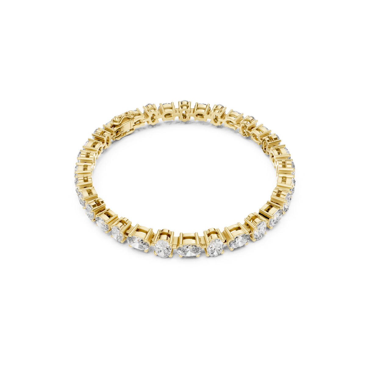 7.71 Ct Oval Cut Top Grade Diamond Elegant Minimalist Bezel Set Vintage Stunning Party Wear Bracelet  For Her - HIGHCARAT DIAMONDS