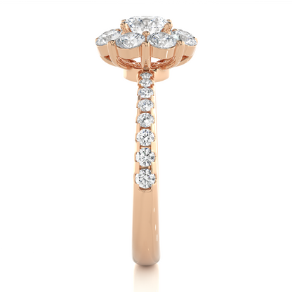 1.64 Carat Round Lab Grown Diamonds Timeless Accented Ring For Her,  Also  using daily wear