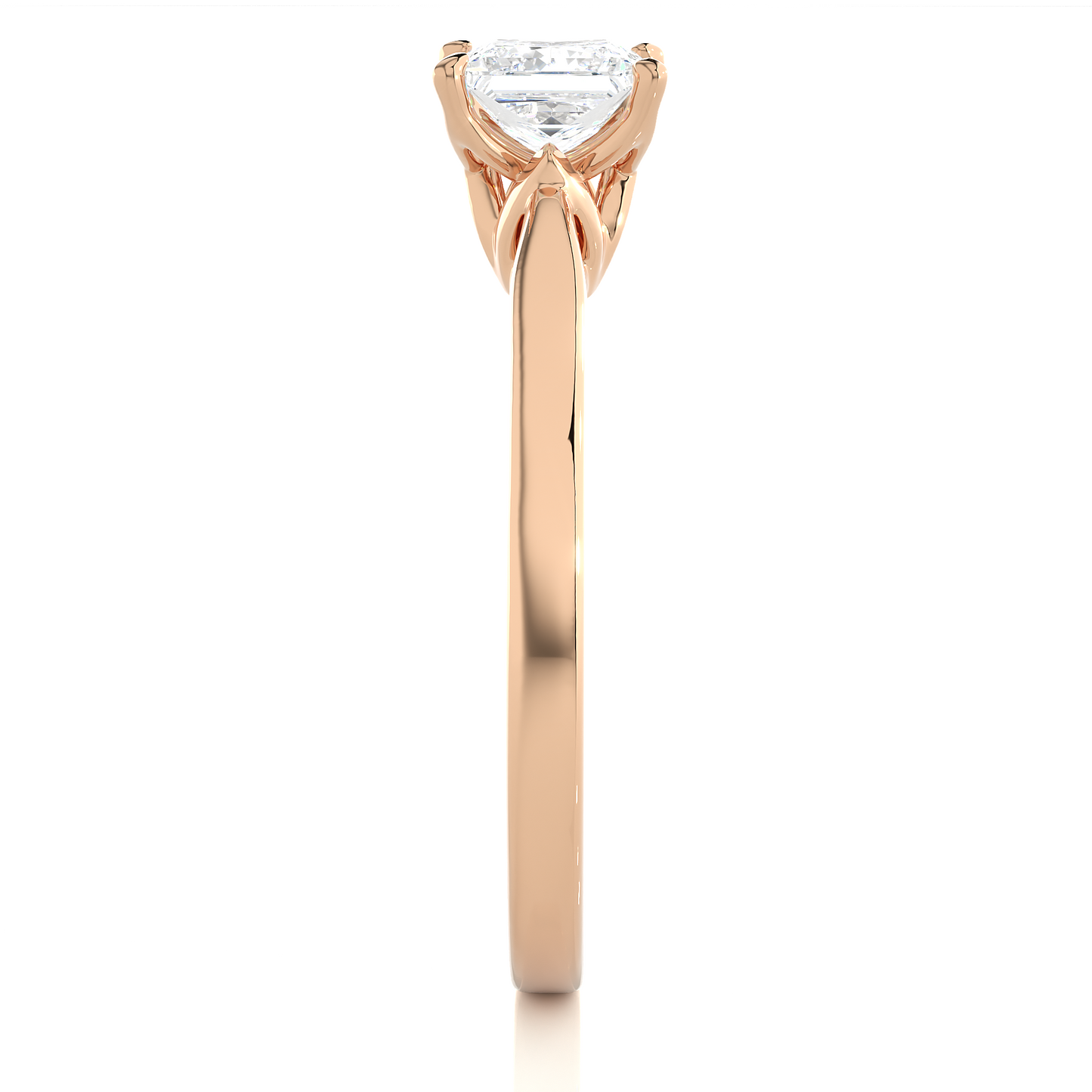 Princess Cut Lab Diamond Wedding Ring