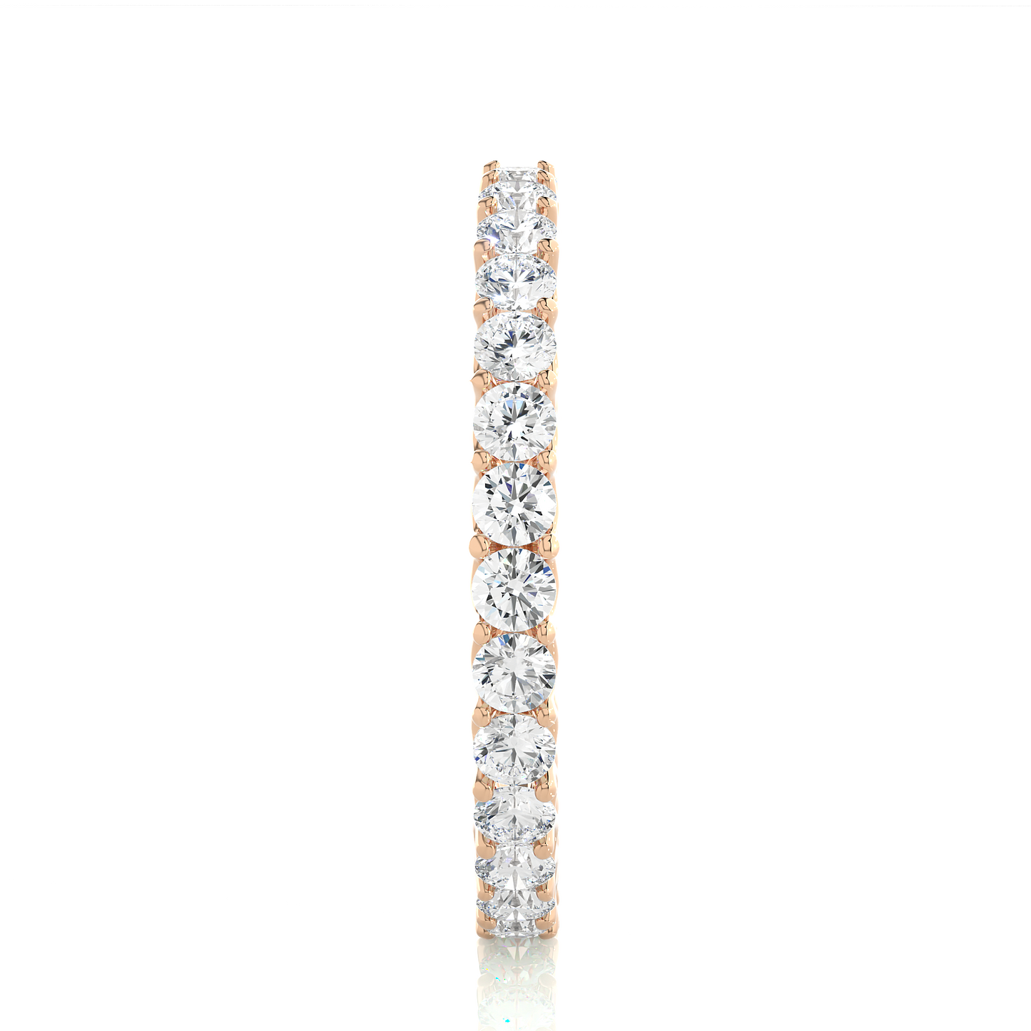 1.20 Ct Round Shaped Colorless Lab Grown & Natural Diamond Eternity Band Ring  For Wedding And Also Using Wear Using Unisex