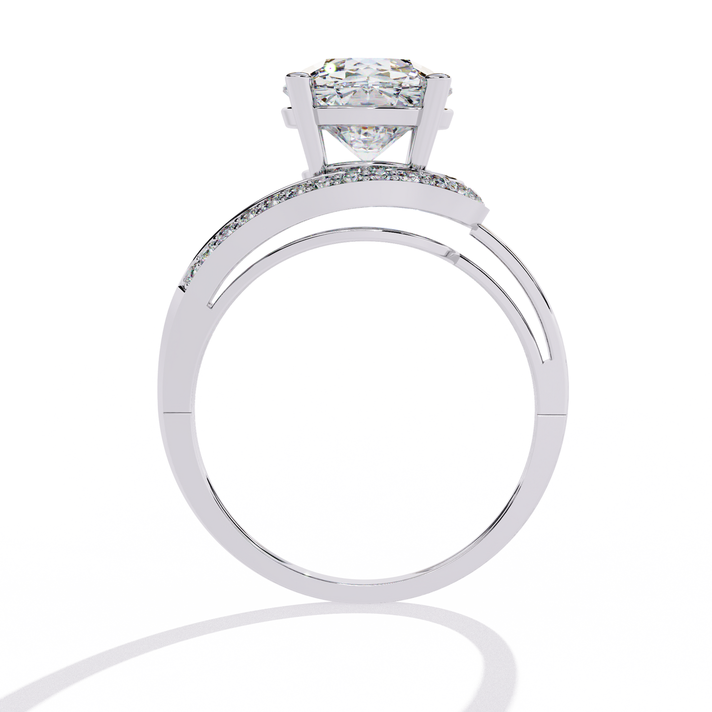 Round Cut 2.96Ct Diamond Cluster Delicate Vintage Sparkling Dainty Engagement Ring Gift For Her