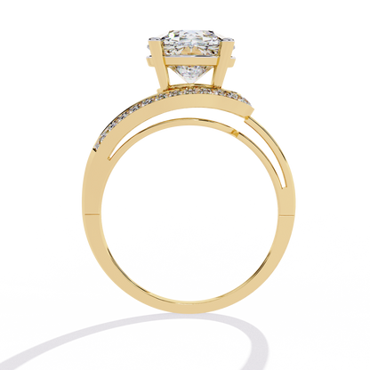 Round Cut 2.96Ct Diamond Cluster Delicate Vintage Sparkling Dainty Engagement Ring Gift For Her