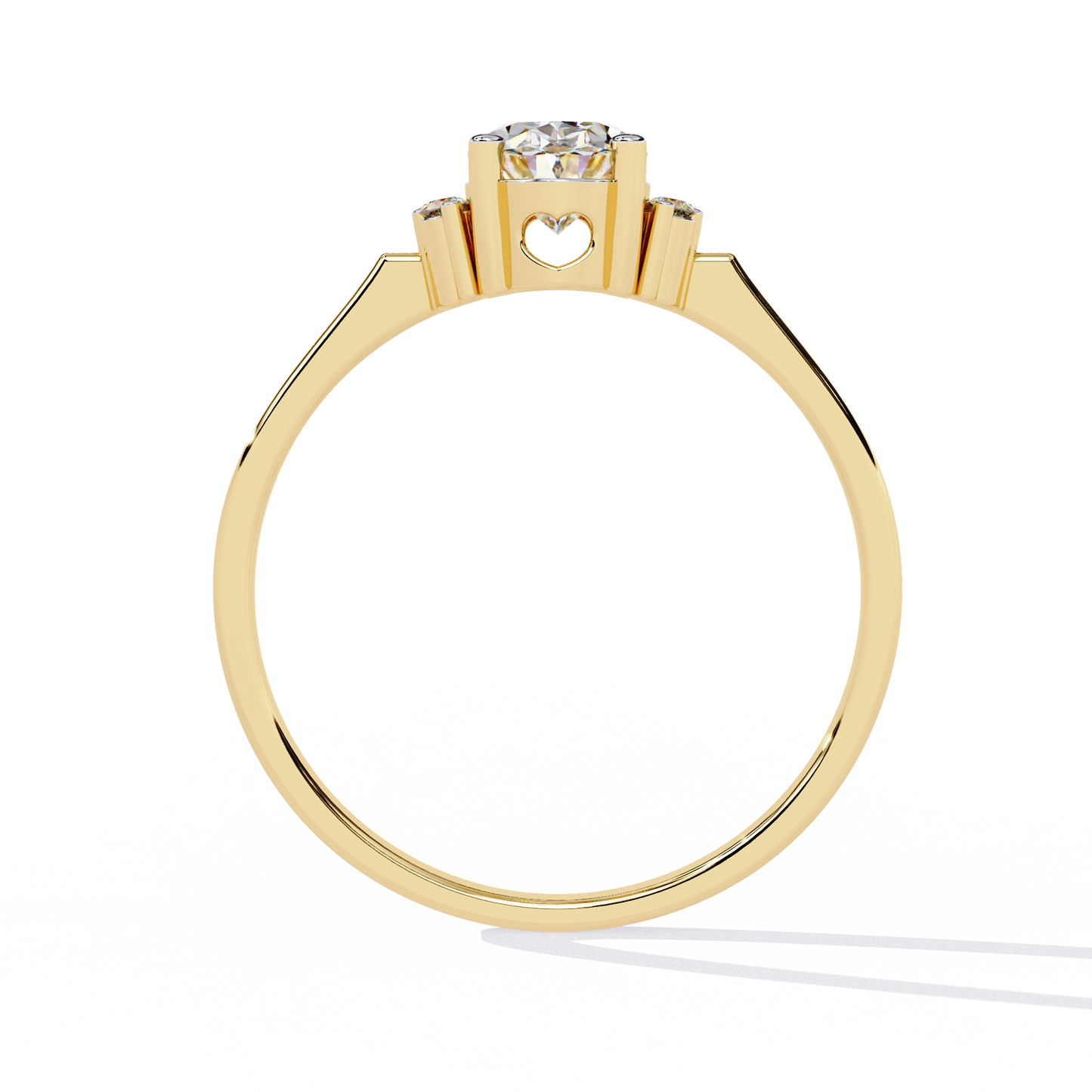 Oval And Round Cut Diamond Cluster Delicate Vantage Halo Style Dainty Minimalist Solitaire Ring