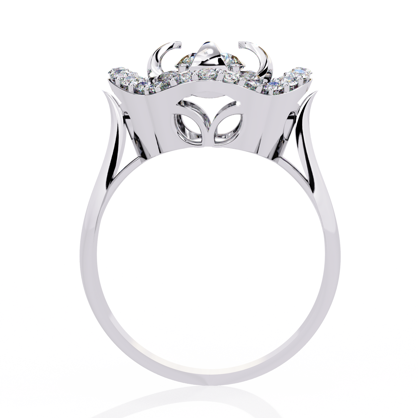 Round Cut High Quality Diamond Unique Elegant Cluster Dainty Vintage Bridesmaid Ring Gift For Her