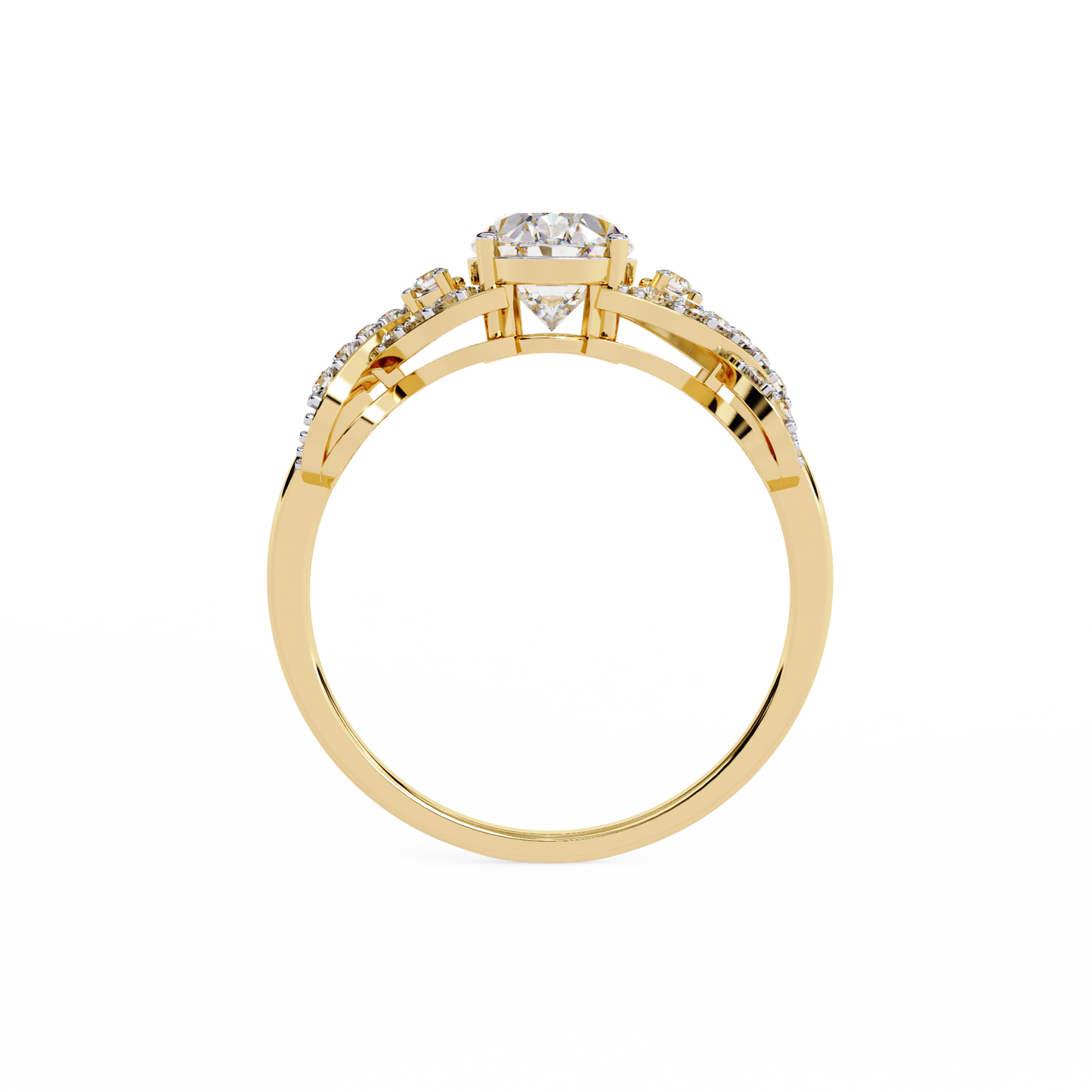 Twisted 1.80Ct Oval And Round Cut Diamond Antique Vintage Inspired Dainty Annivrasry Ring Gift For Her